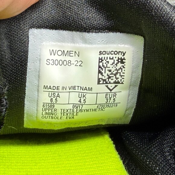 Saucony Liteform Feel Running Shoes Women's Size 6.5 Black Athleitc Training Run - Picture 12 of 12